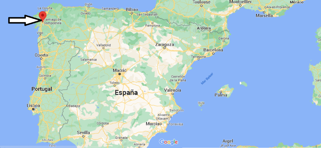 ¿Dónde está Santiago de Compostela