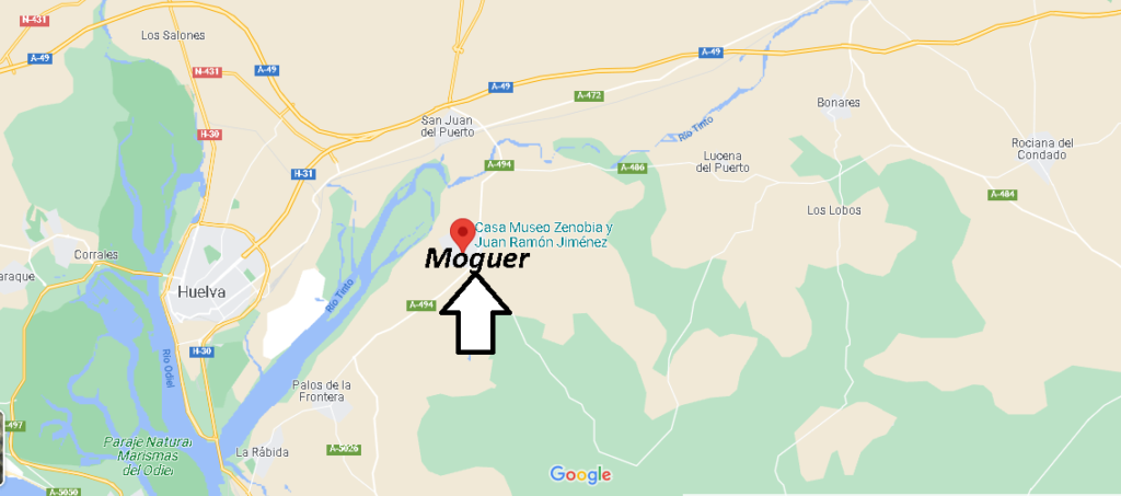 ¿Dónde está el pueblo Moguer