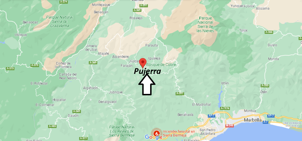 ¿Dónde está ubicada la ciudad de Pujerra