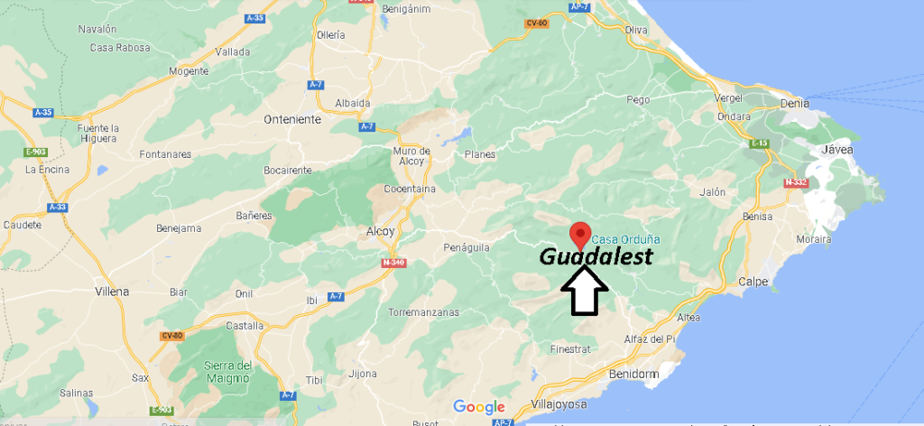 ¿Dónde queda Guadalest