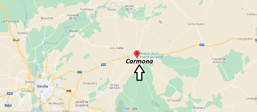 ¿Dónde se encuentra el pueblo de Carmona