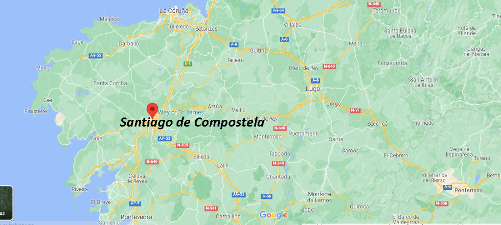 ¿Dónde se sitúa Santiago de Compostela