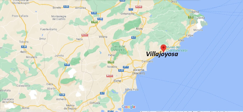¿Dónde se sitúa Villajoyosa