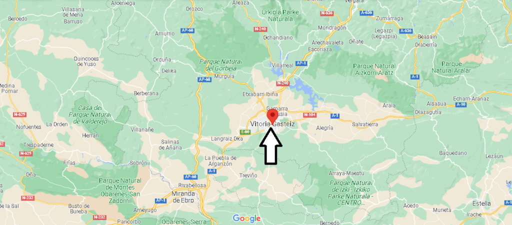 ¿Dónde se sitúa Vitoria-Gasteiz