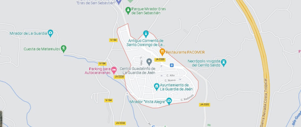 Mapa La Guardia de Jaén