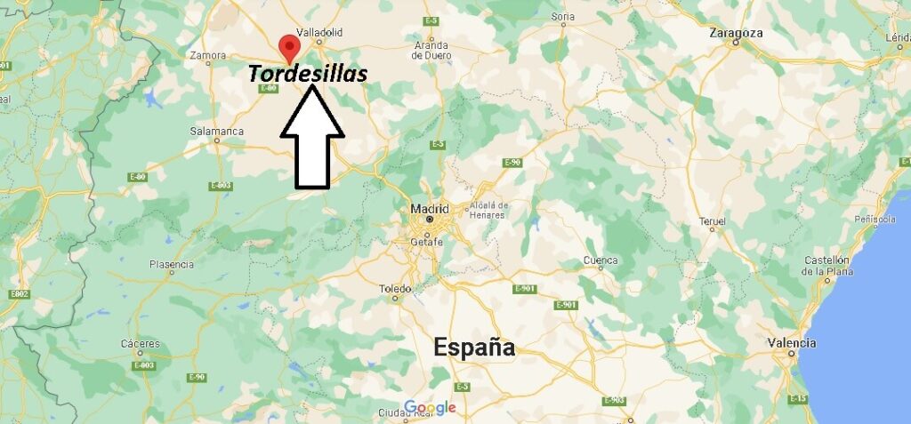 ¿Dónde está Tordesillas