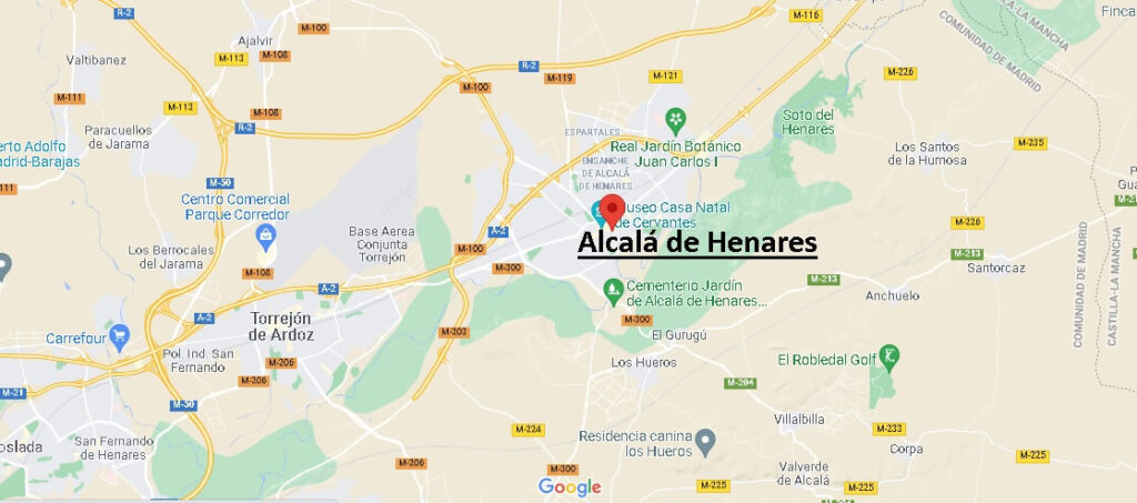 Mapa Alcalá de Henares