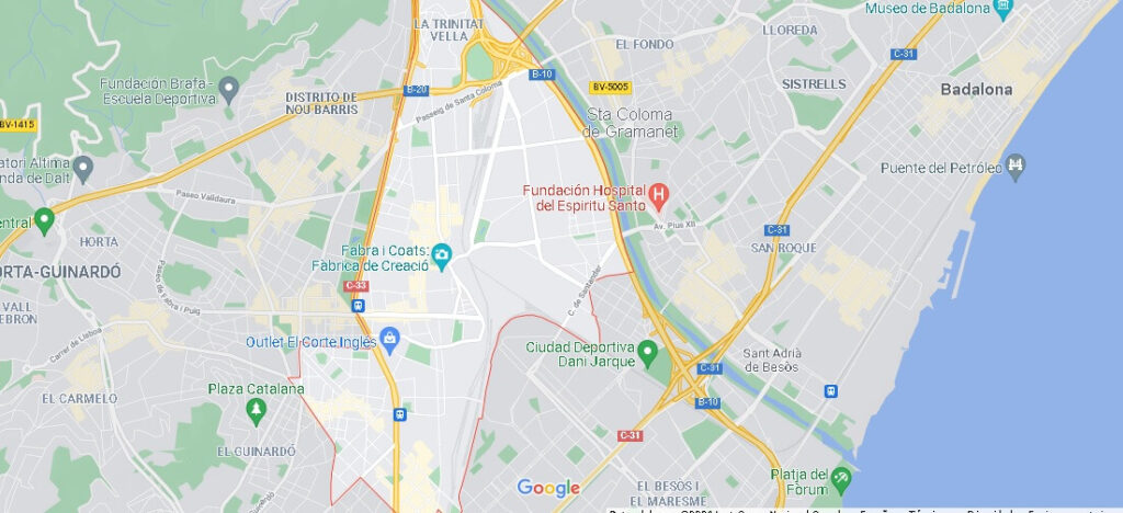 Mapa Barri de Sant Andreu