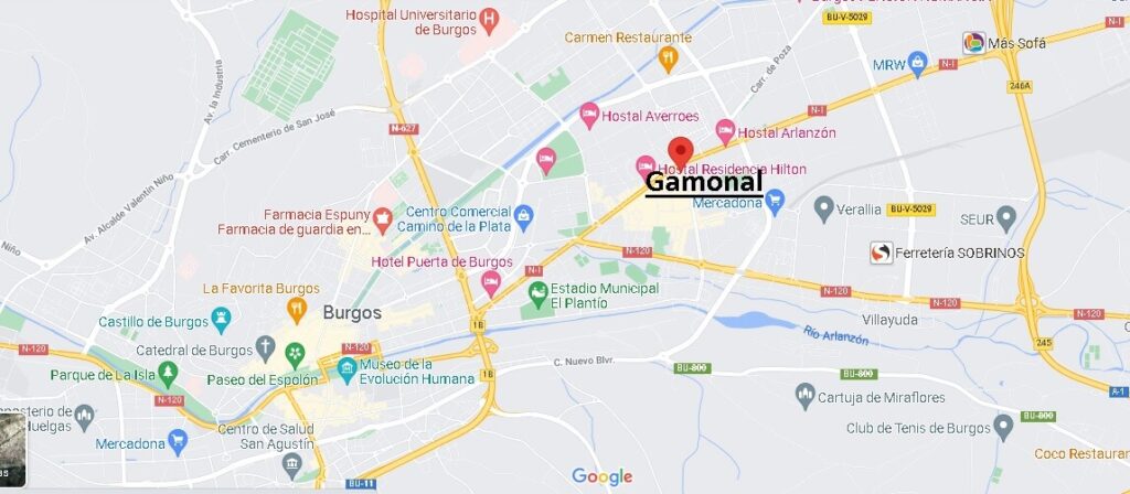 Mapa Gamonal
