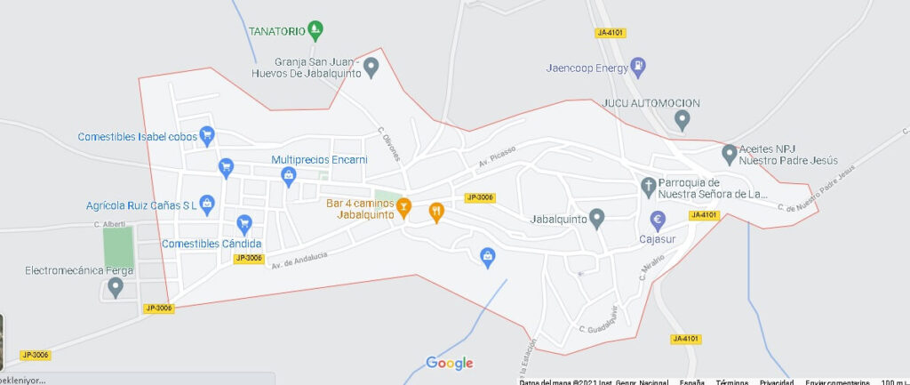 Mapa Jabalquinto