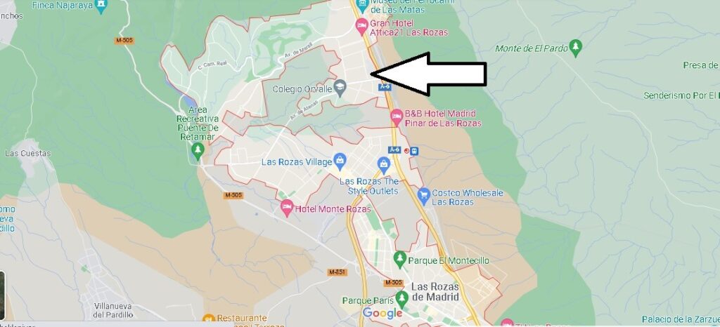 Mapa Las Rozas de Madrid