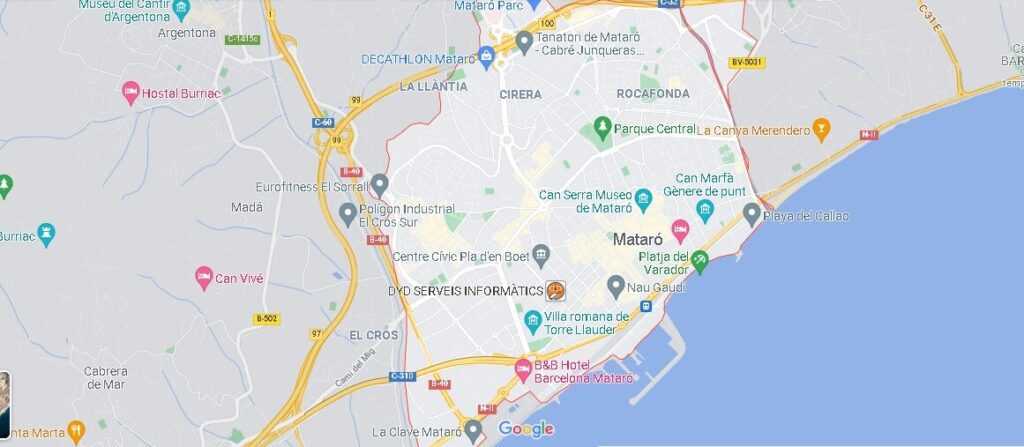 Mapa Mataró