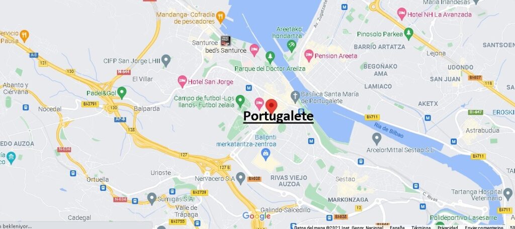 Mapa Portugalete
