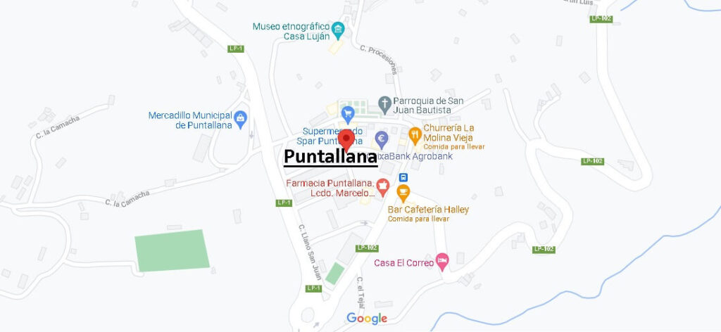 Mapa Puntallana