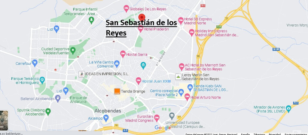 Mapa San Sebastián de los Reyes