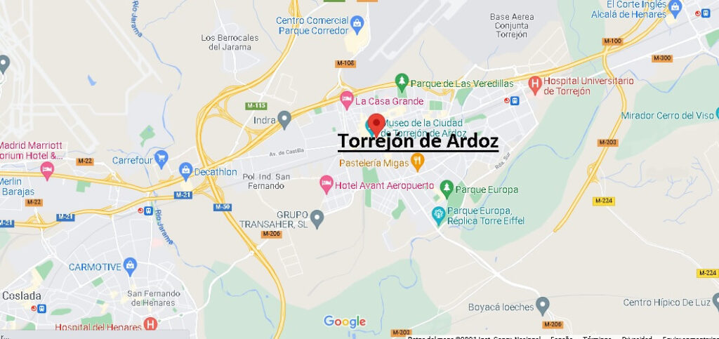 Mapa Torrejón de Ardoz