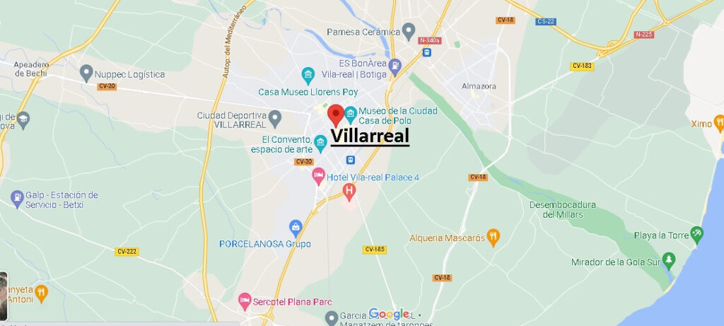 Mapa Villarreal