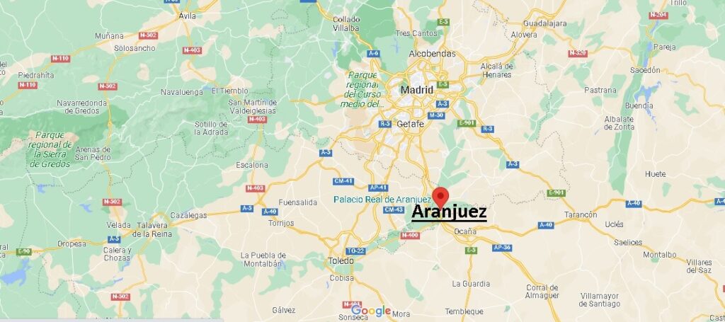 ¿Dónde está Aranjuez