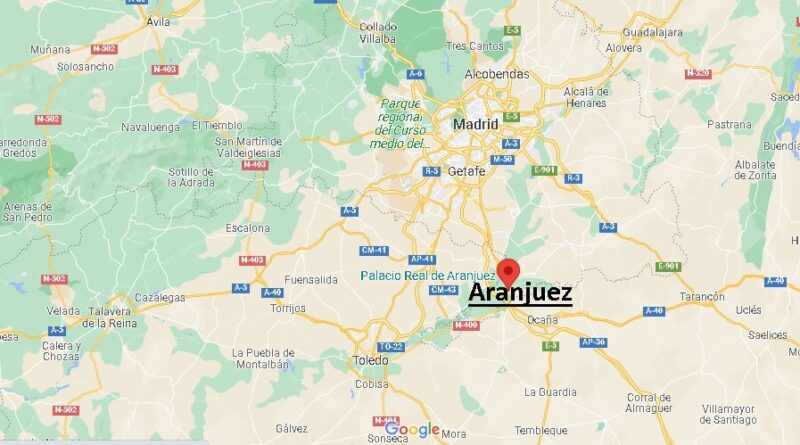 ¿Dónde está Aranjuez