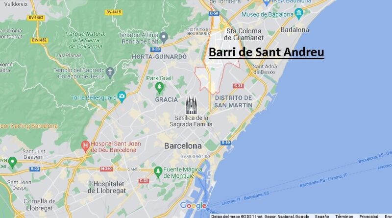 ¿Dónde está Barri de Sant Andreu