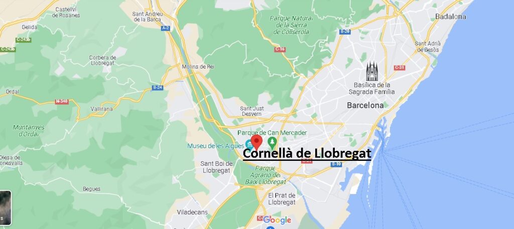 ¿Dónde está Cornellà de Llobregat