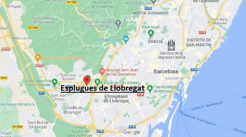¿Dónde está Esplugues de Llobregat