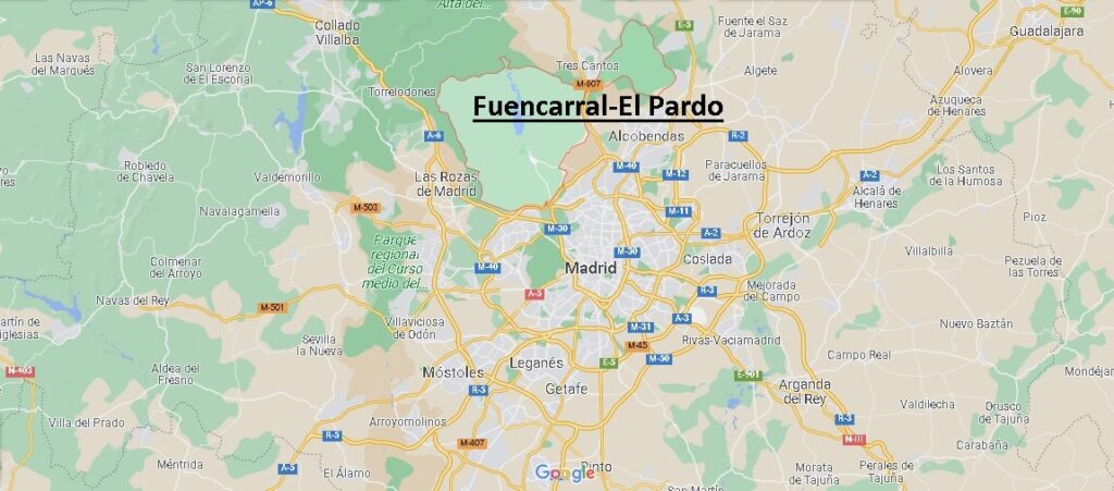 ¿Dónde está Fuencarral-El Pardo