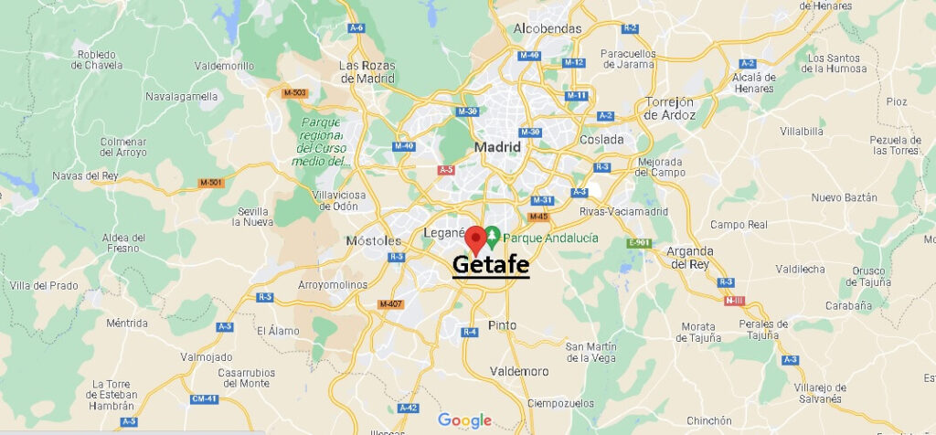 ¿Dónde está Getafe