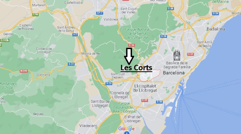¿Dónde está Les Corts