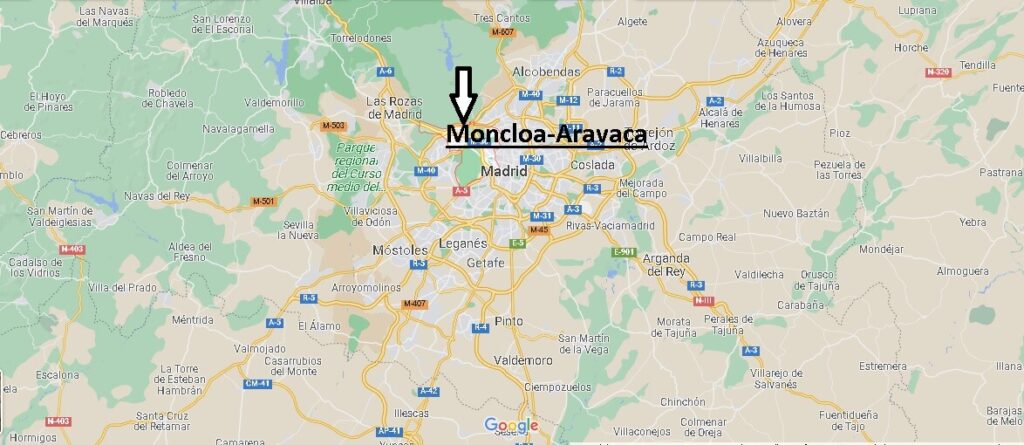 ¿Dónde está Moncloa-Aravaca