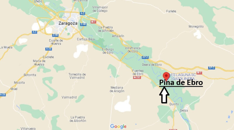 ¿Dónde está Pina de Ebro