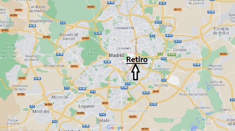 ¿Dónde está Retiro de Madrid
