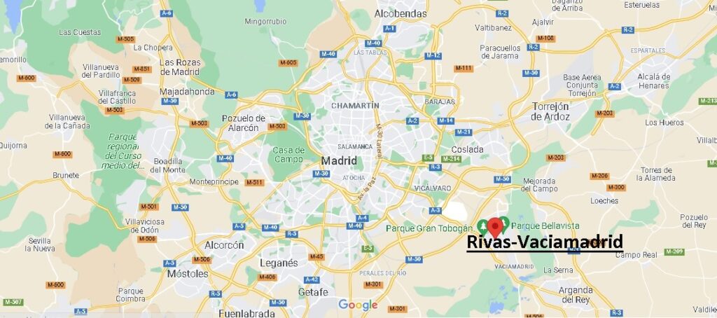 ¿Dónde está Rivas-Vaciamadrid