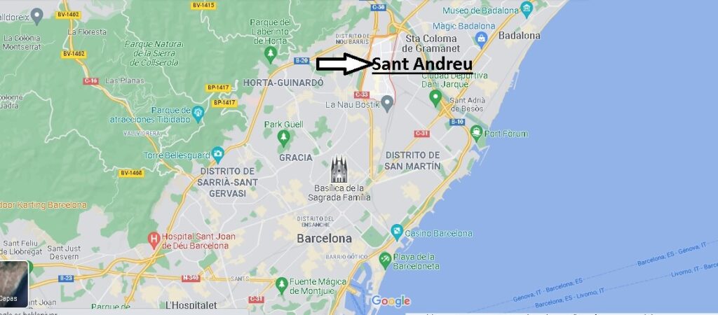 ¿Dónde está Sant Andreu