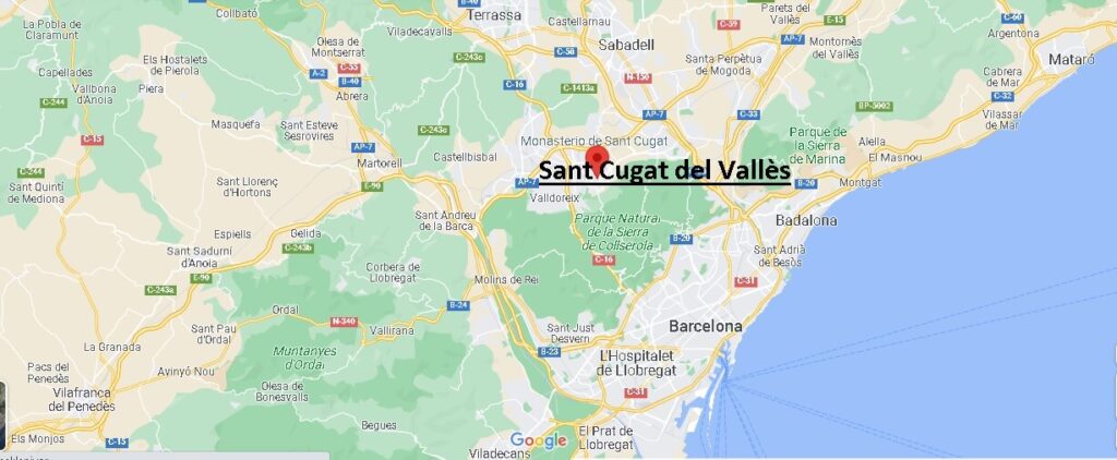 ¿Dónde está Sant Cugat del Vallès