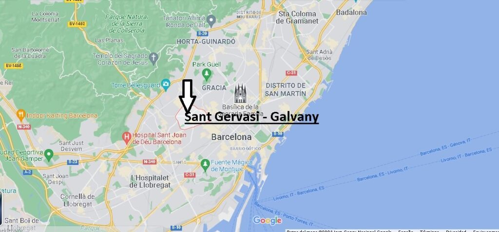 ¿Dónde está Sant Gervasi - Galvany