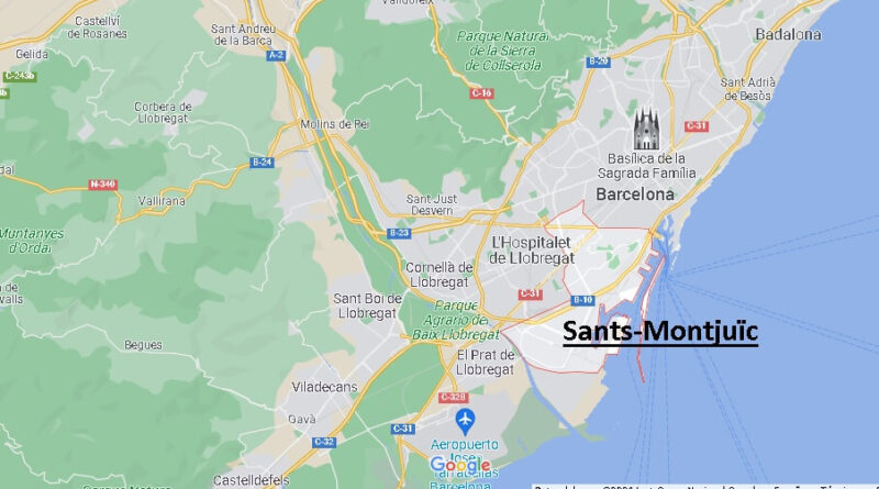 ¿Dónde está Sants-Montjuïc