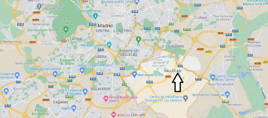 ¿Dónde está Villa de Vallecas en España