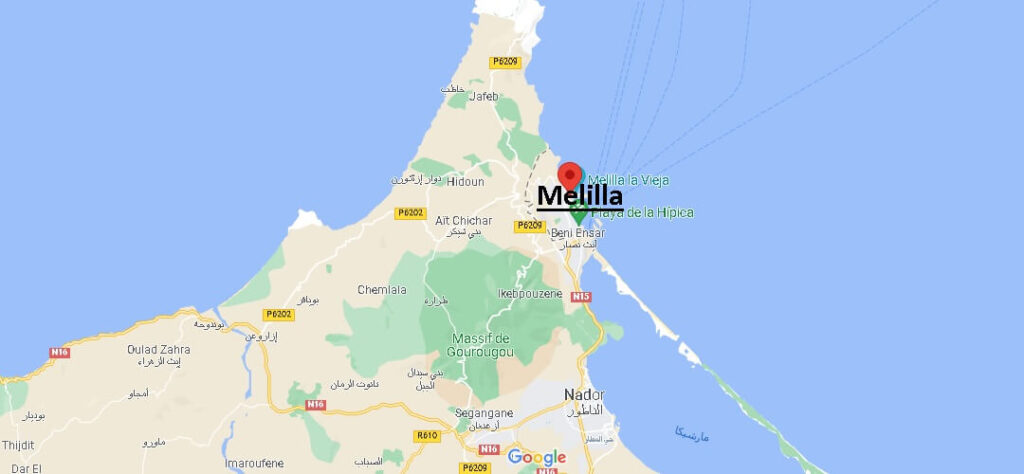 ¿Dónde está ubicada Melilla