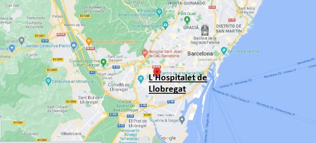 ¿Dónde se sitúa L'Hospitalet de Llobregat