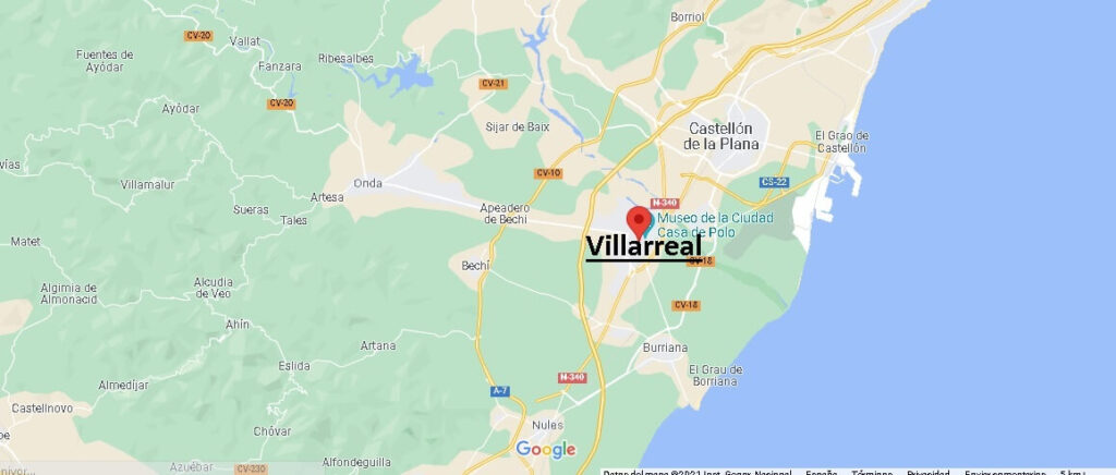 ¿Dónde se sitúa Villarreal