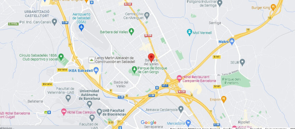 Mapa Barberà del Vallès