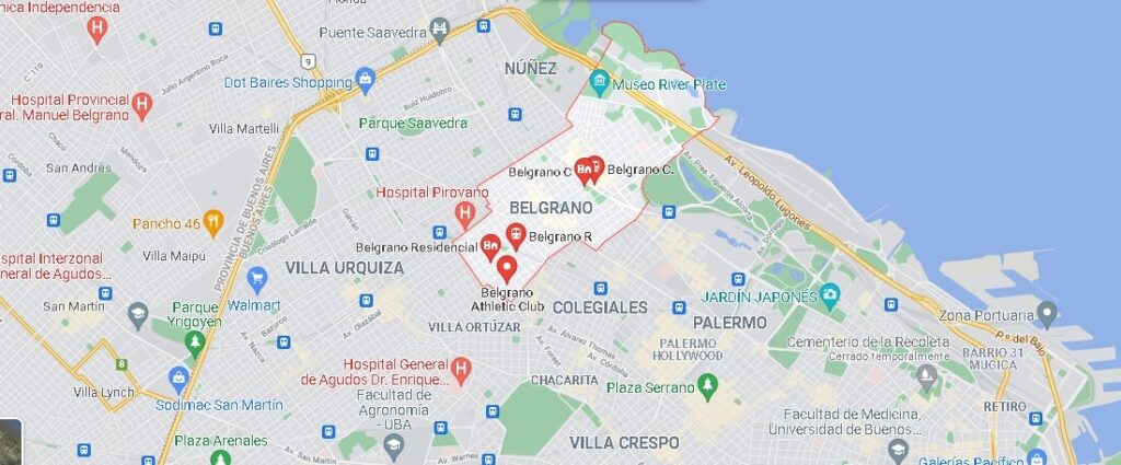 Mapa Belgrano