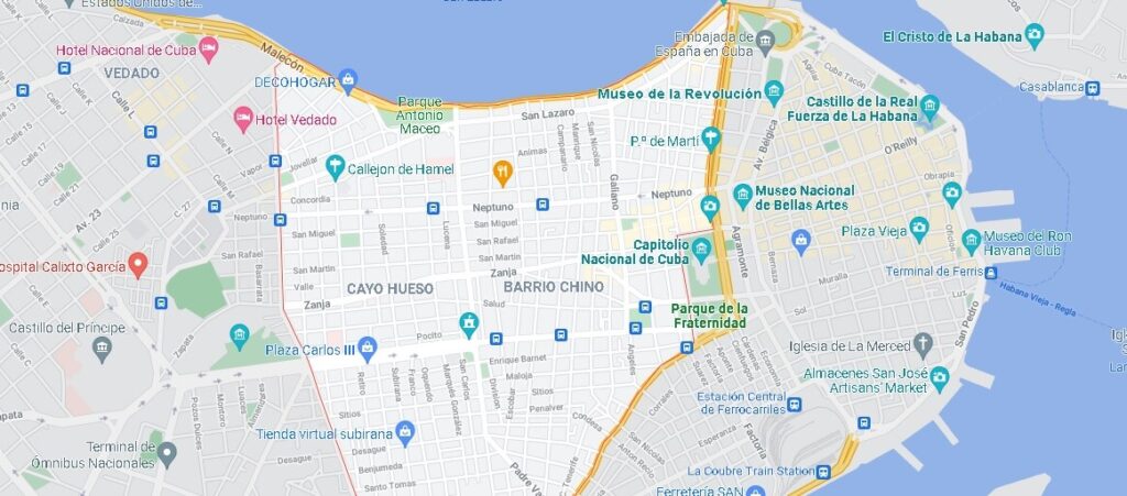 Mapa Centro Habana