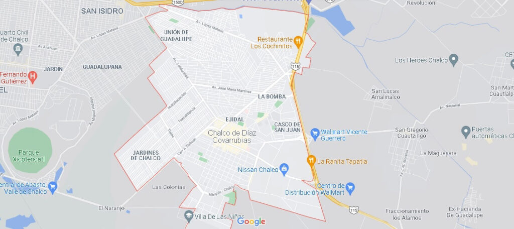 Mapa Chalco
