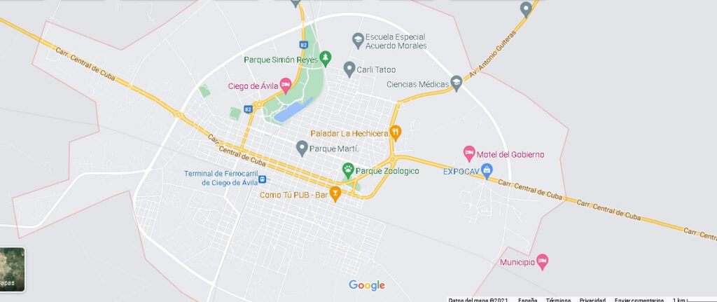 Mapa Ciego de Ávila