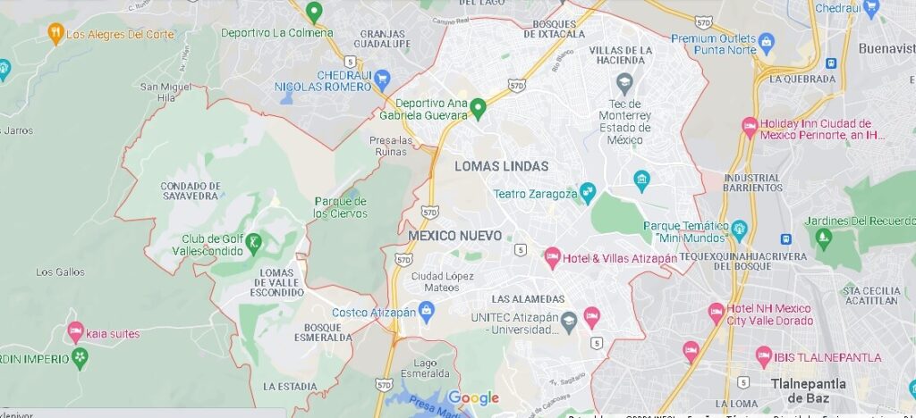 Mapa Ciudad López Mateos