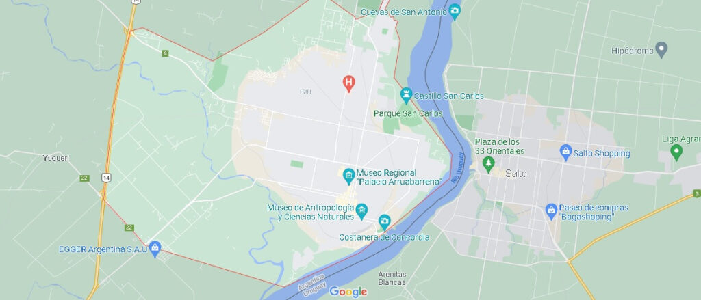 Mapa Concordia (Argentina)