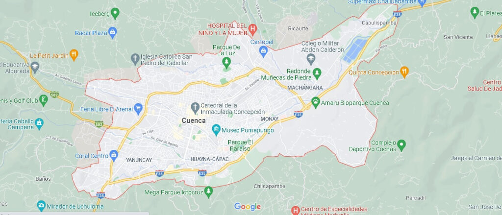 Mapa Cuenca (Ecuador)