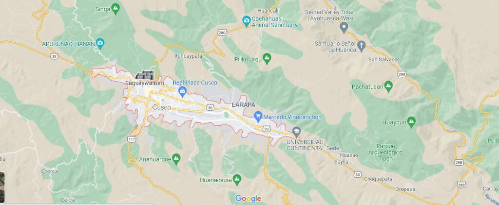 Mapa Cusco (Perú)